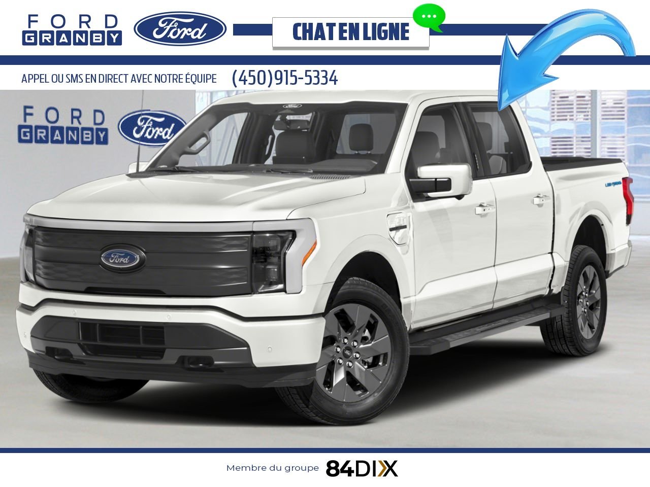2025 Ford F-150 Lightning Star White Metallic Tri-Coat Granby - photo #0