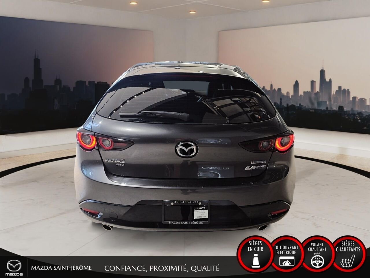Mazda Mazda3 Sport 2022 Gris Saint-Jérôme - photo #6