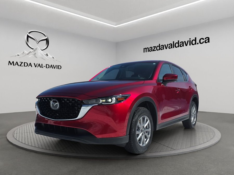 2025 Mazda CX-5 Gs, awd, sièges, volant et rétroviseurs chauffants, hayon électrique Soul Red Crystal Metallic