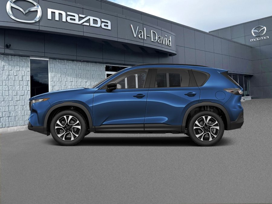 Mazda CX-5 Gs, Select AWD, Carplay et Android auto sans fil, Sièges à fonction mémoire, Hayon électrique à 2026 Navy Blue Mica