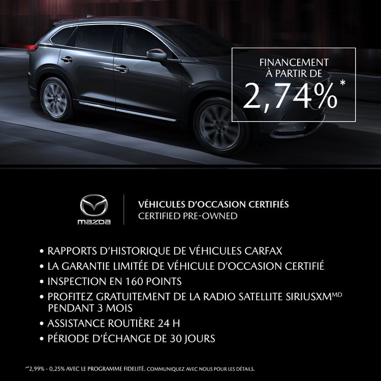 Mazda CERTIFIES promo aout 274 FR