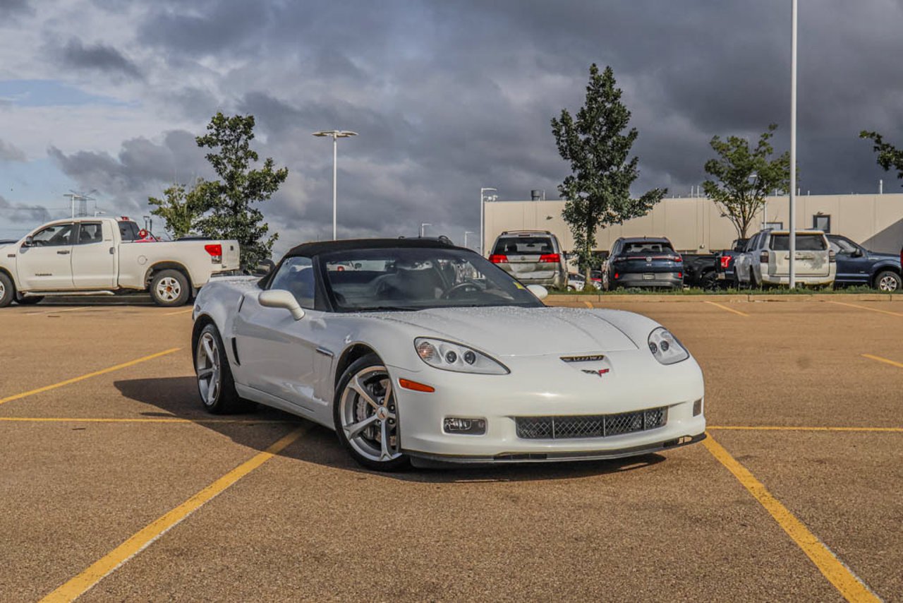 2013 Chevrolet Corvette 2dr Conv Grand Sport 3LT White Sherwood Park - photo #1
