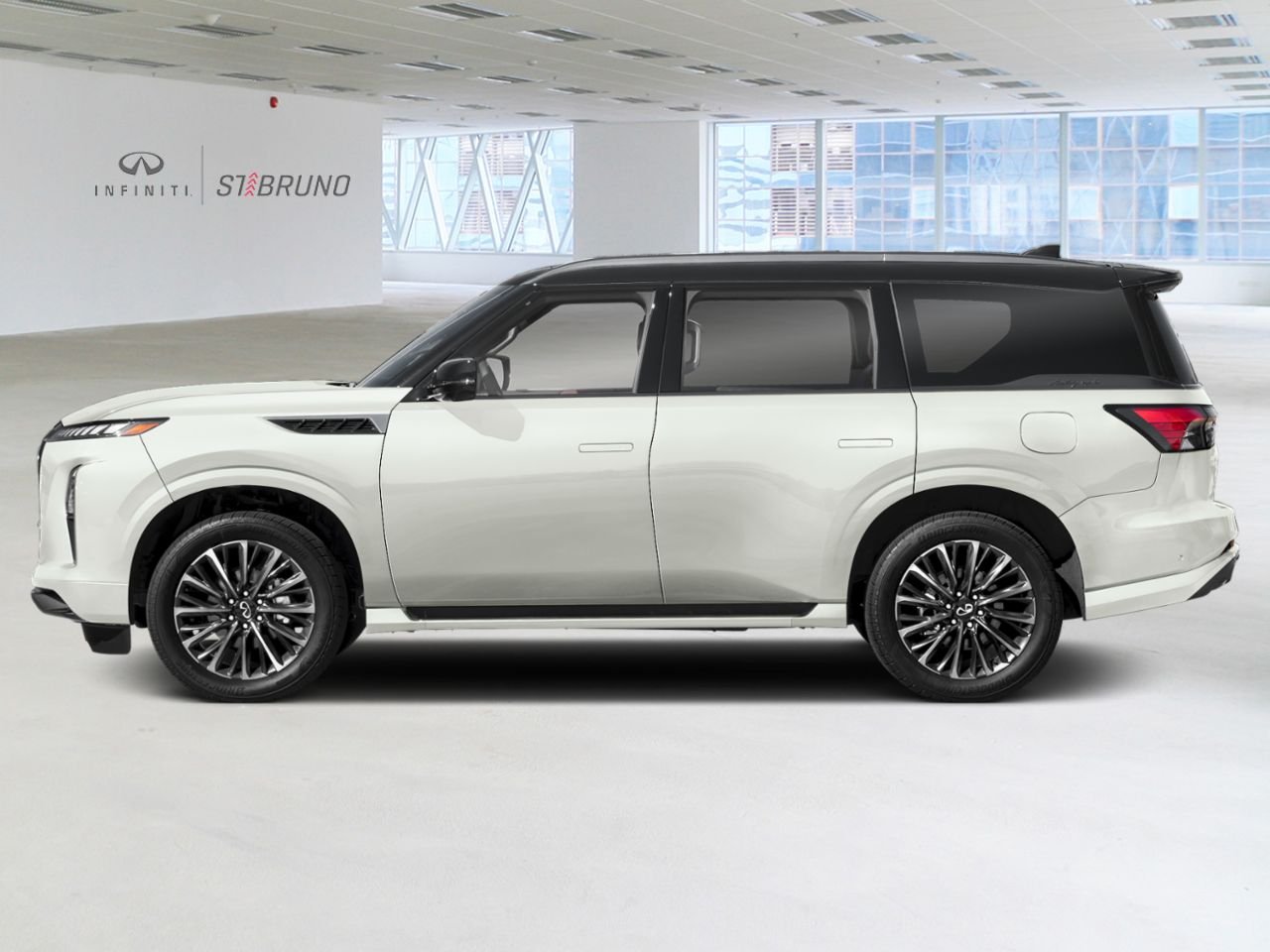 INFINITI QX80 2027 Blanc brillant/Noir obsidienne Saint-Basile-le-Grand - photo #2
