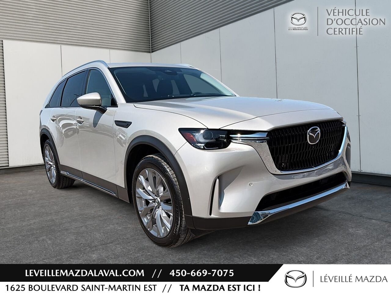 Mazda CX-90 hybride léger GT TI 2024 gray Laval - photo #2
