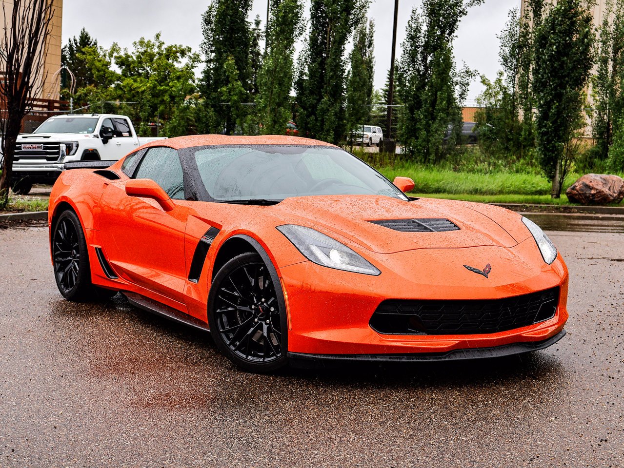 2019 Chevrolet Corvette 2dr Z06 Cpe w/1LZ Orange Sherwood Park - photo #1