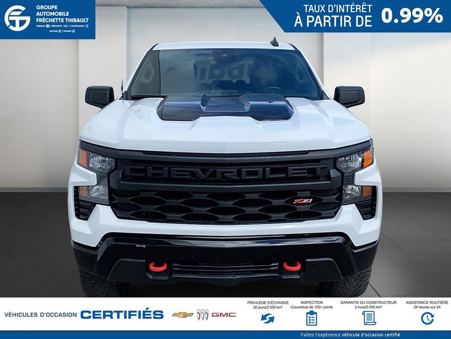 CHEVROLET SILVERADO Custom Trail Boss cabine multiplace 4RM 157 po 2024 Blanc