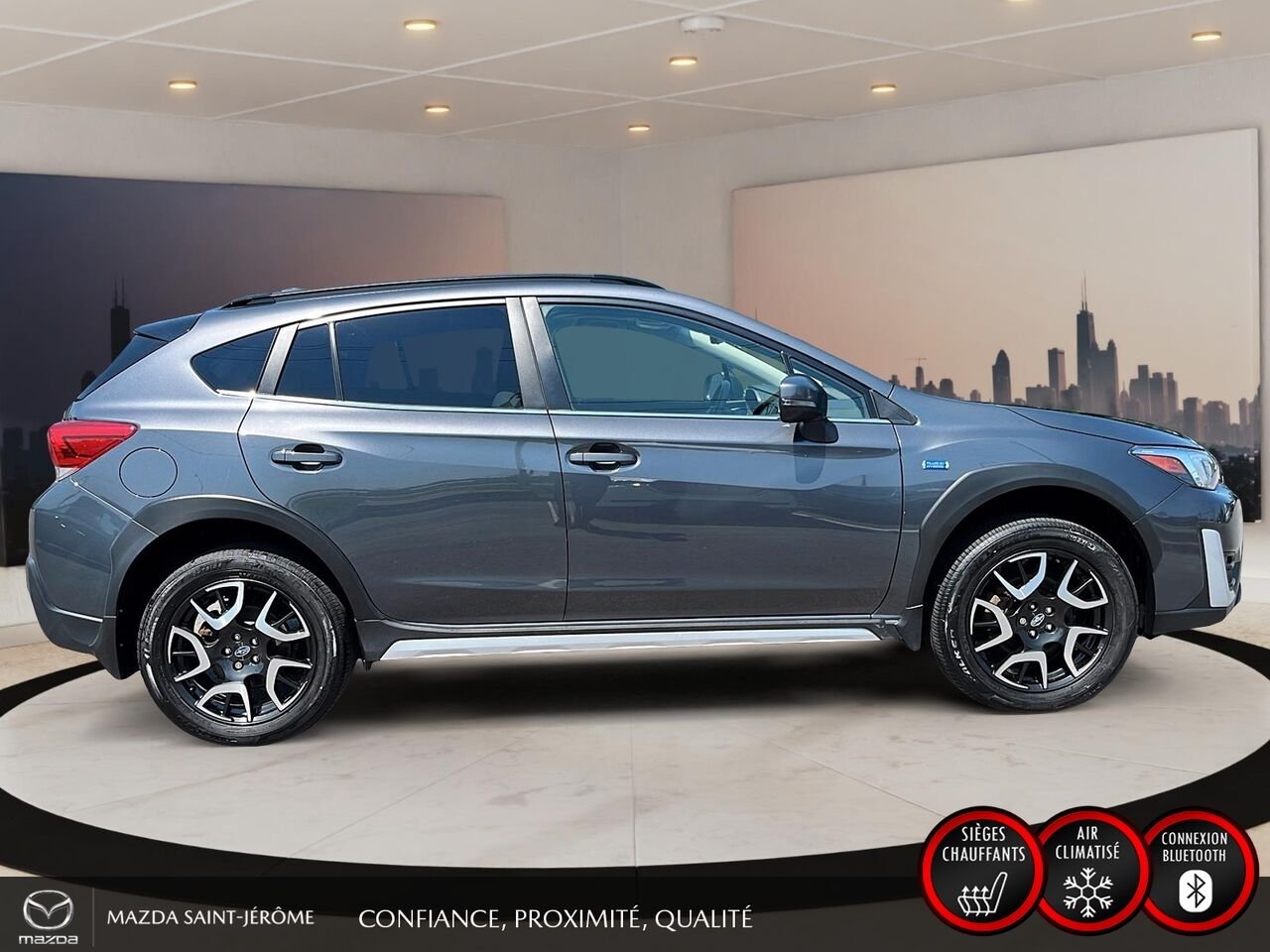 Subaru Crosstrek hybride rechargeable 2023 Gris Saint-Jérôme - photo #4