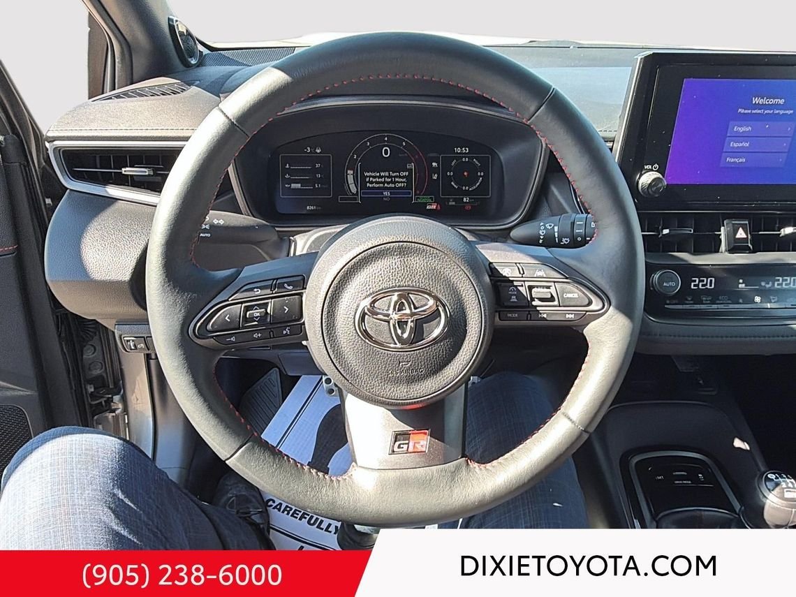 2025 Toyota GR Corolla Leather Interior, Heated Seats, Alloy Wheels, Heated Steering Wheel, Bluetooth Heavy Metal Mississauga - photo #9