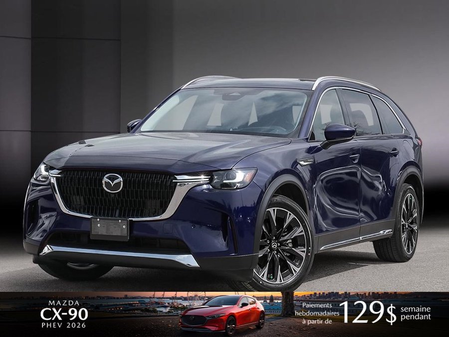 Mazda CX-90 hybride rechargeable 2026 2026 Bleu cristal foncé mica