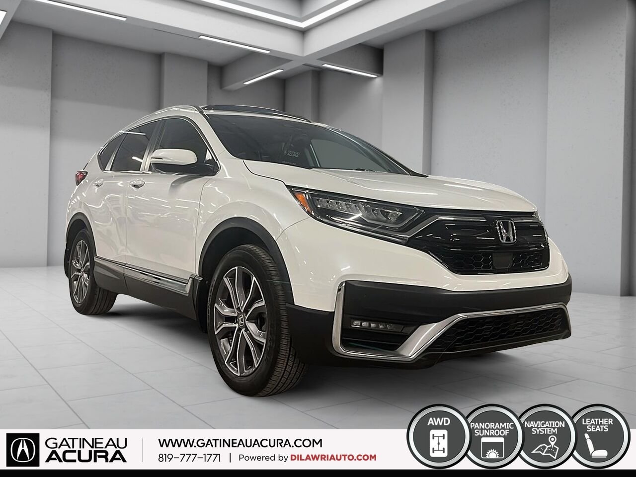 2020 Honda CR-V Touring AWD White Gatineau - photo #12