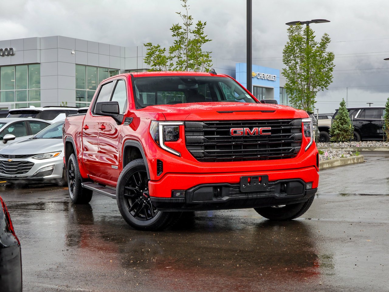 2025 GMC Sierra 1500 4WD Crew Cab 147 Elevation Red Sherwood Park - photo #1