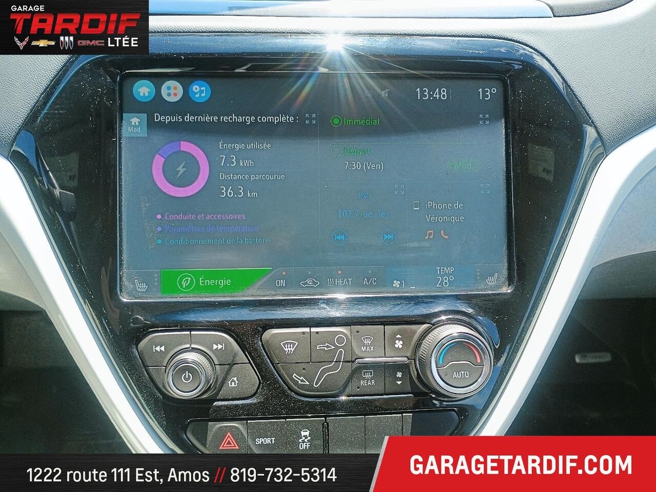 CHEVROLET BOLT EV LT 2019 Bleu Rouyn-Noranda - photo #15