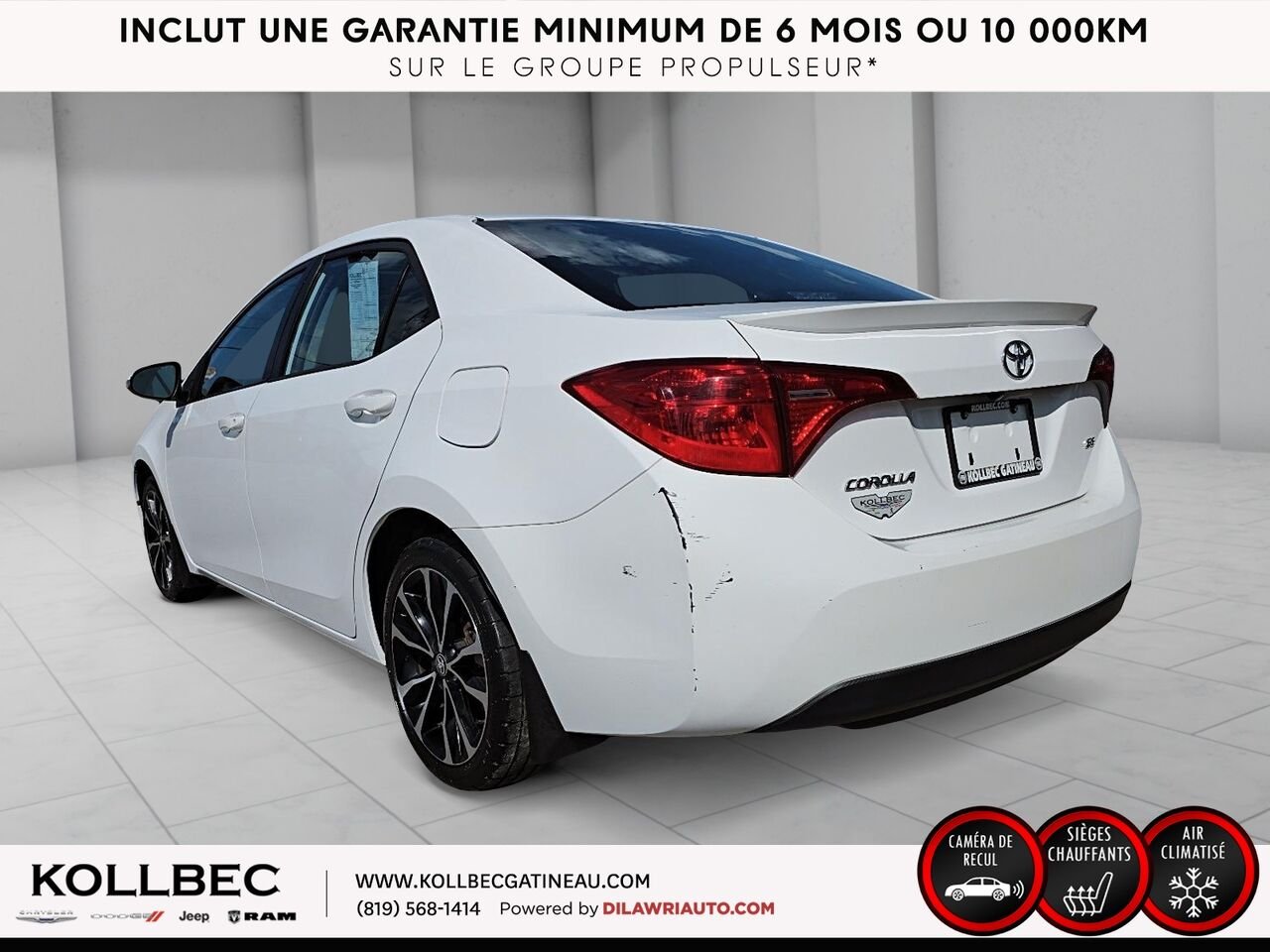 TOYOTA COROLLA SE 2018 Blanc Ottawa & Gatineau - photo #18