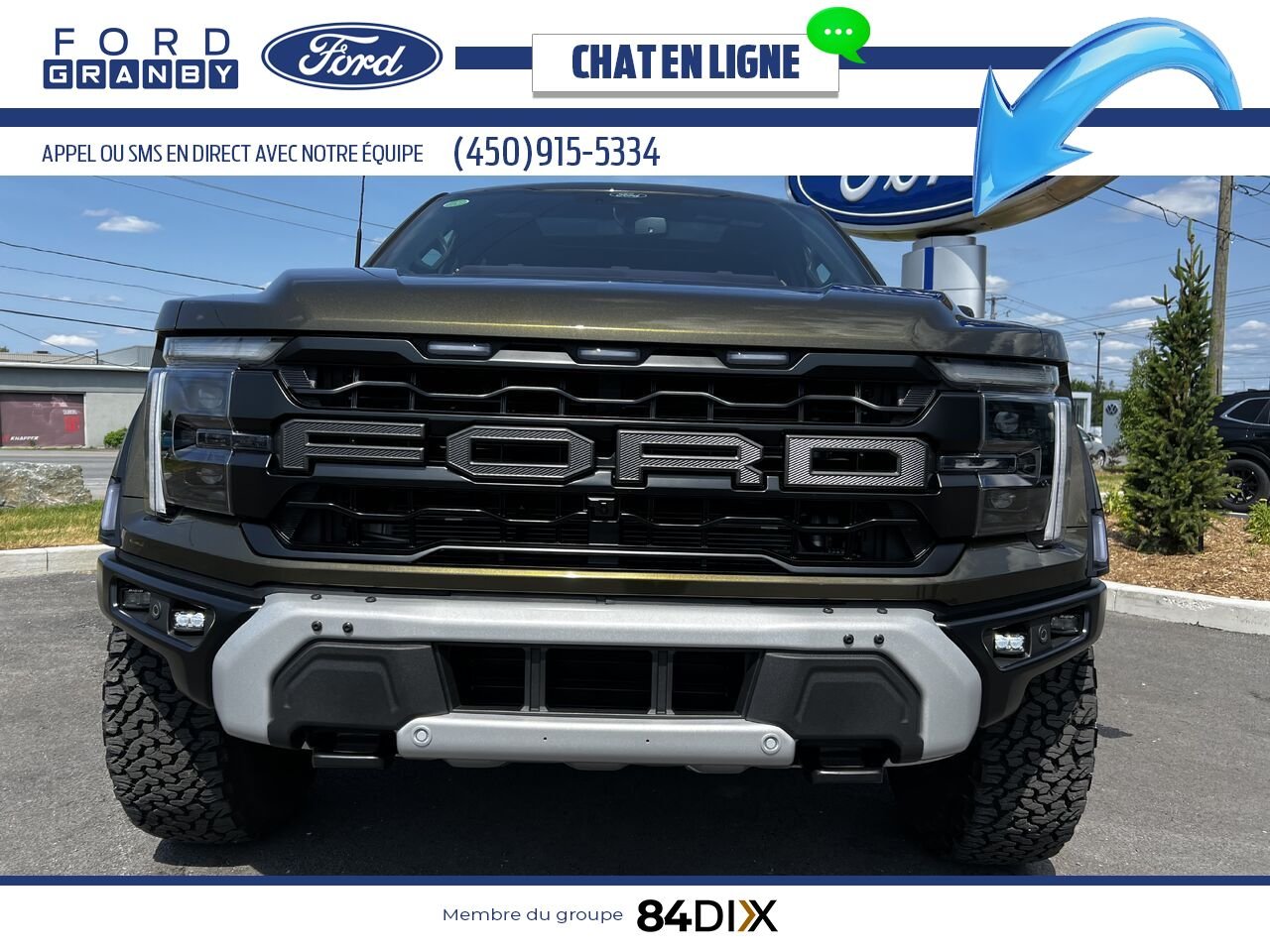 Ford F-150 RAPTOR 37 802A 2025 Vert Granby - photo #29