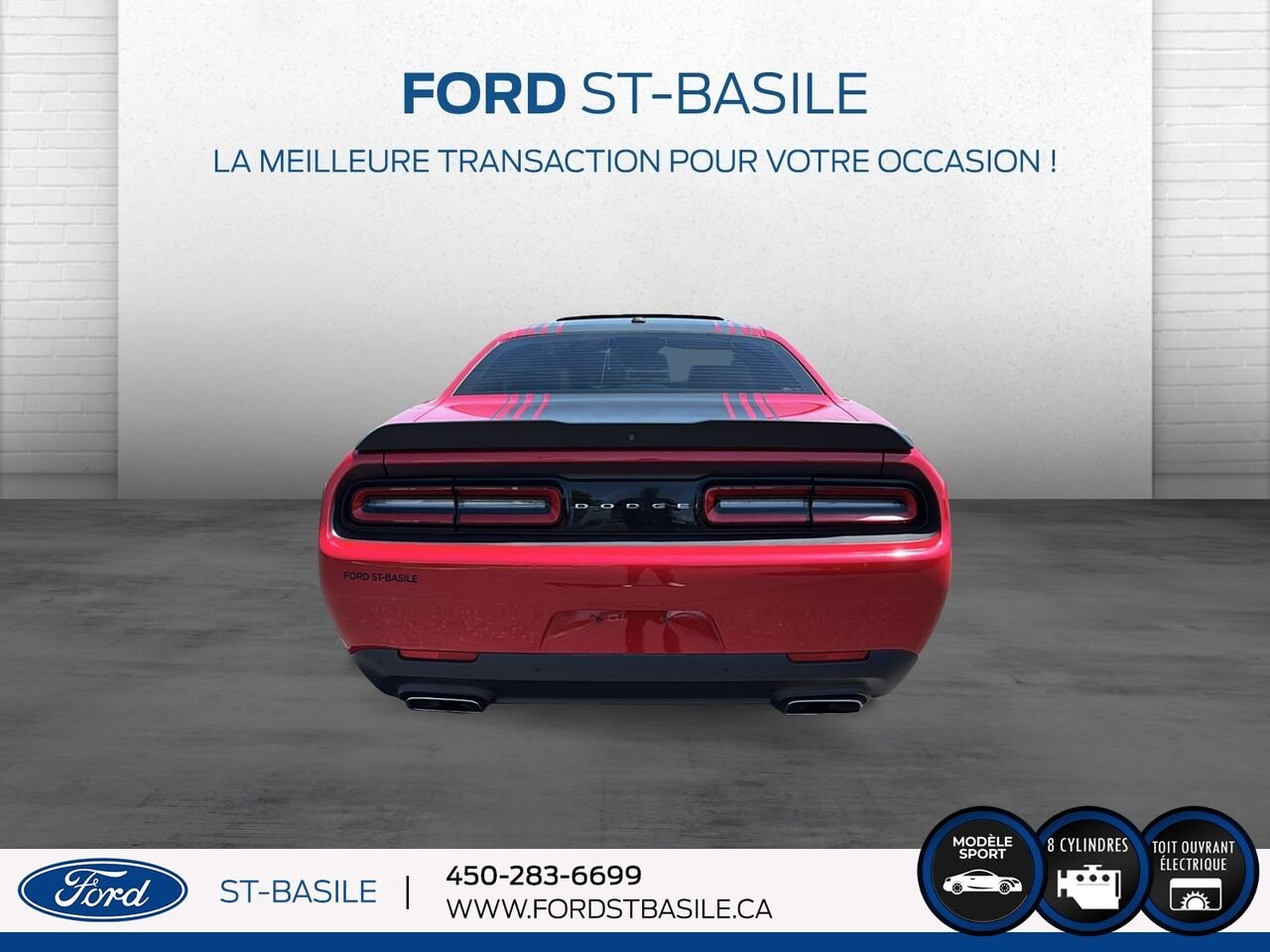 2017 DODGE CHALLENGER Red Saint-Basile-le-Grand - photo #6