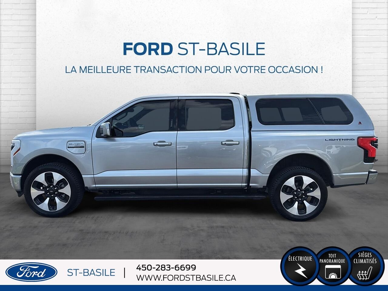 2023 Ford F-150 Lightning Silver Saint-Basile-le-Grand - photo #2