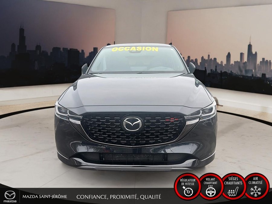 2023 Mazda CX-5 Sport turbo | AWD | TOIT OUVRANT | CUIR | NAV | Black
