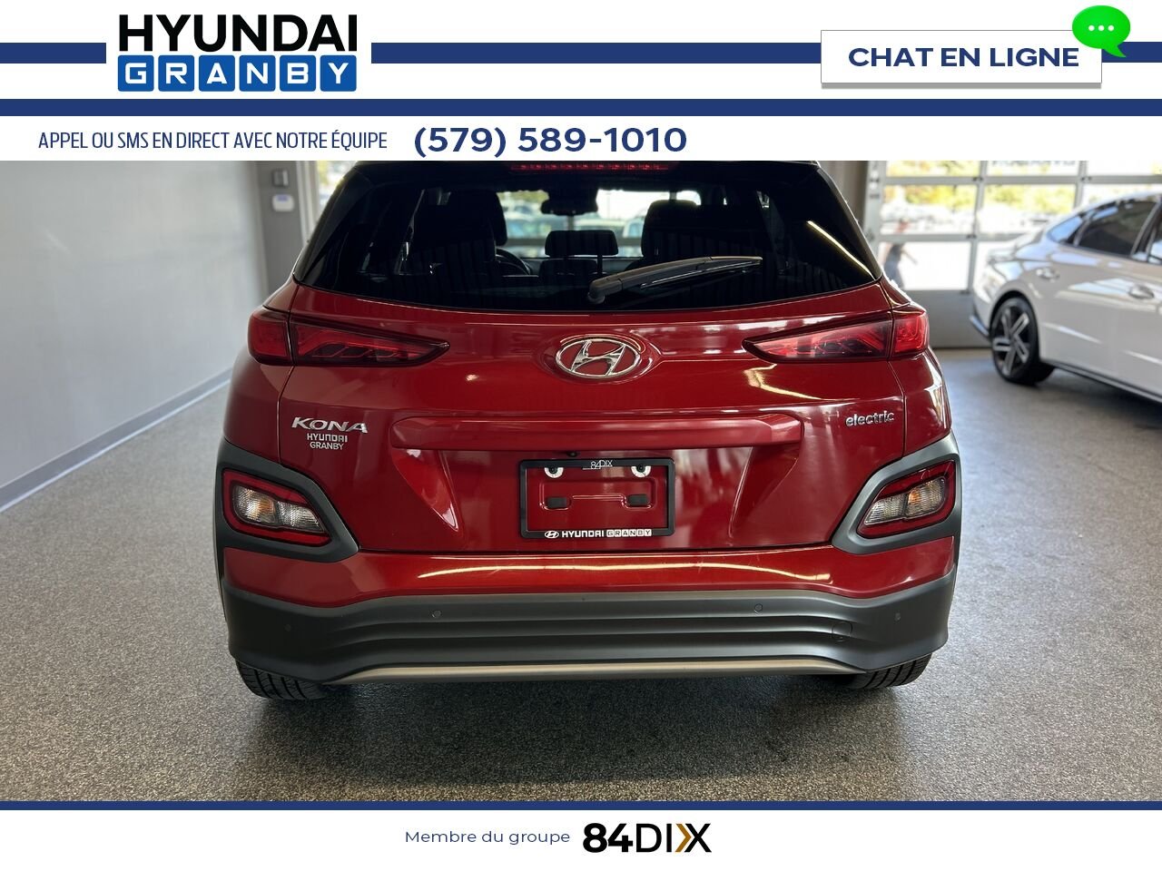 Hyundai Kona électrique 2021 Rouge Granby - photo #4