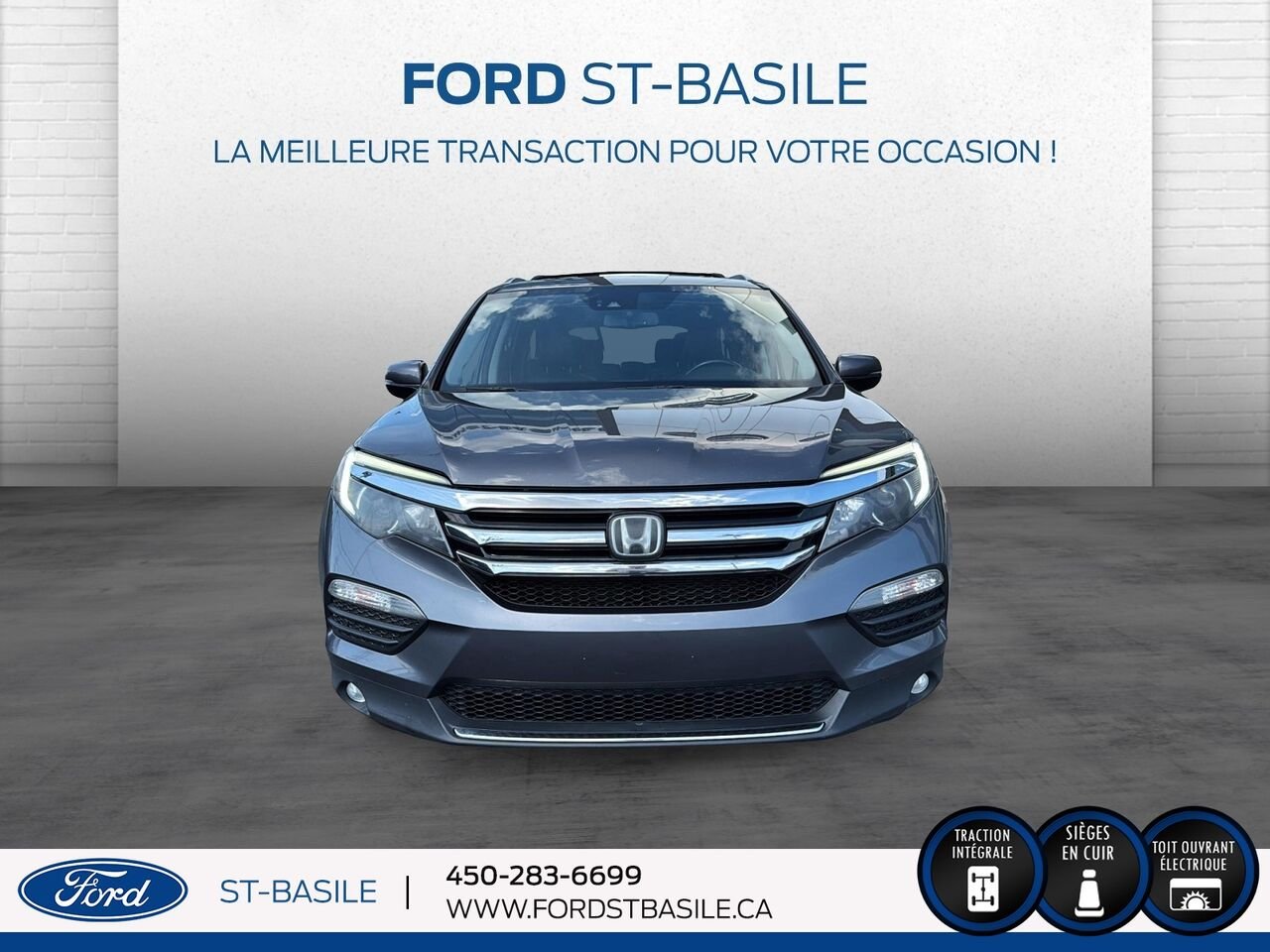 HONDA PILOT 2016 Gris Saint-Basile-le-Grand - photo #10