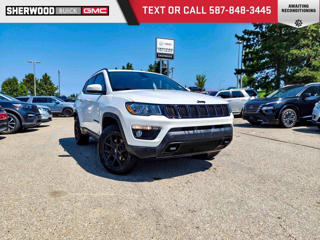 2021 Jeep Compass Upland Edition 4x4 White Sherwood Park - photo #0