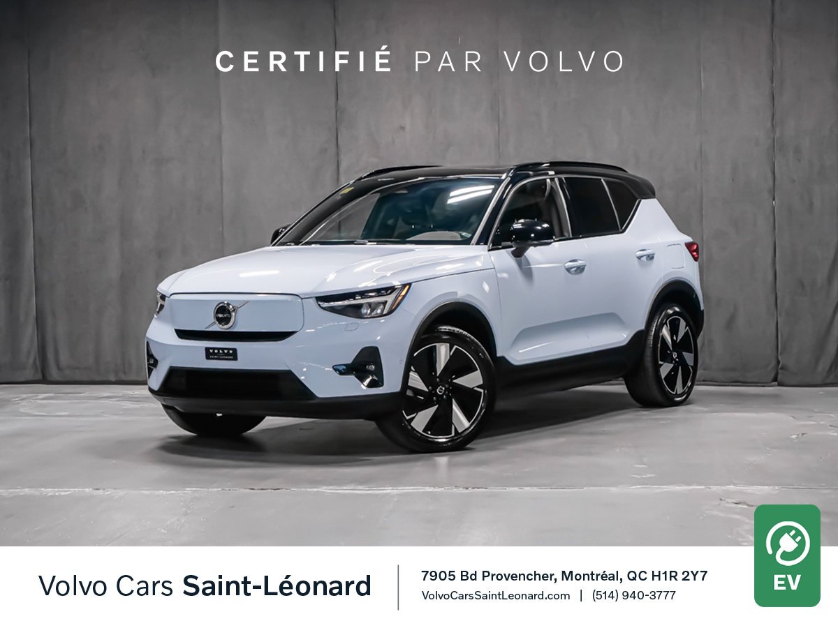 2024 Volvo XC40 Recharge Pure Electric PLUS CLIMATE Blue Montreal - photo #0