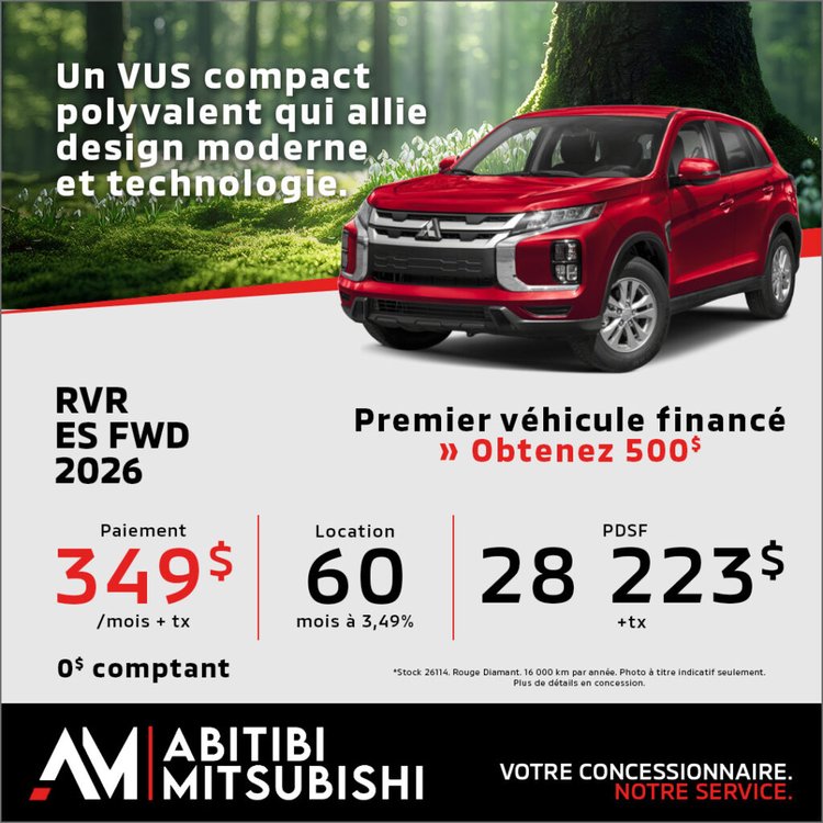Abitibi mitsubishi promo RVR 2026 avril FR 1 1024x1024