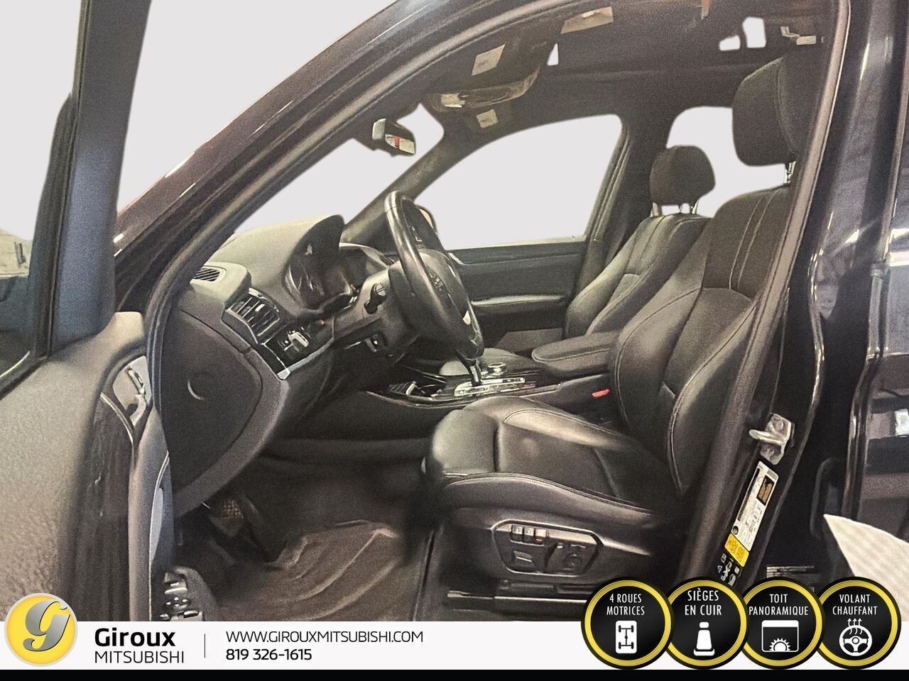 BMW X3 XDRIVE28I 2017 Noir Sainte-Agathe-des-Monts - photo #9