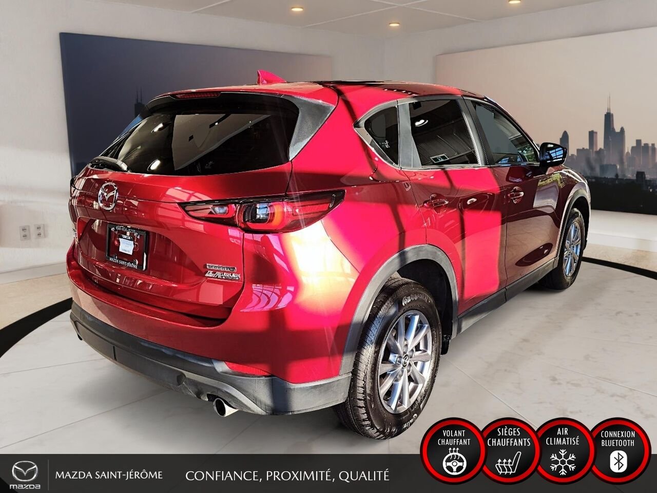 2024 Mazda CX-5 GS TI sans désactivation de cylindres Red Saint-Jérôme - photo #5