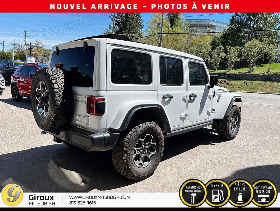 2022 JEEP WRANGLER UNLIMITED RUBICON 4XE Unlimited Rubicon 4x4 White