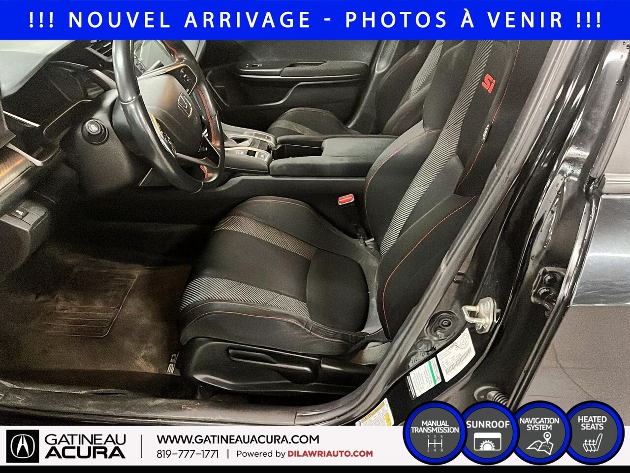 2019 Honda Civic SI Black Gatineau - photo #9