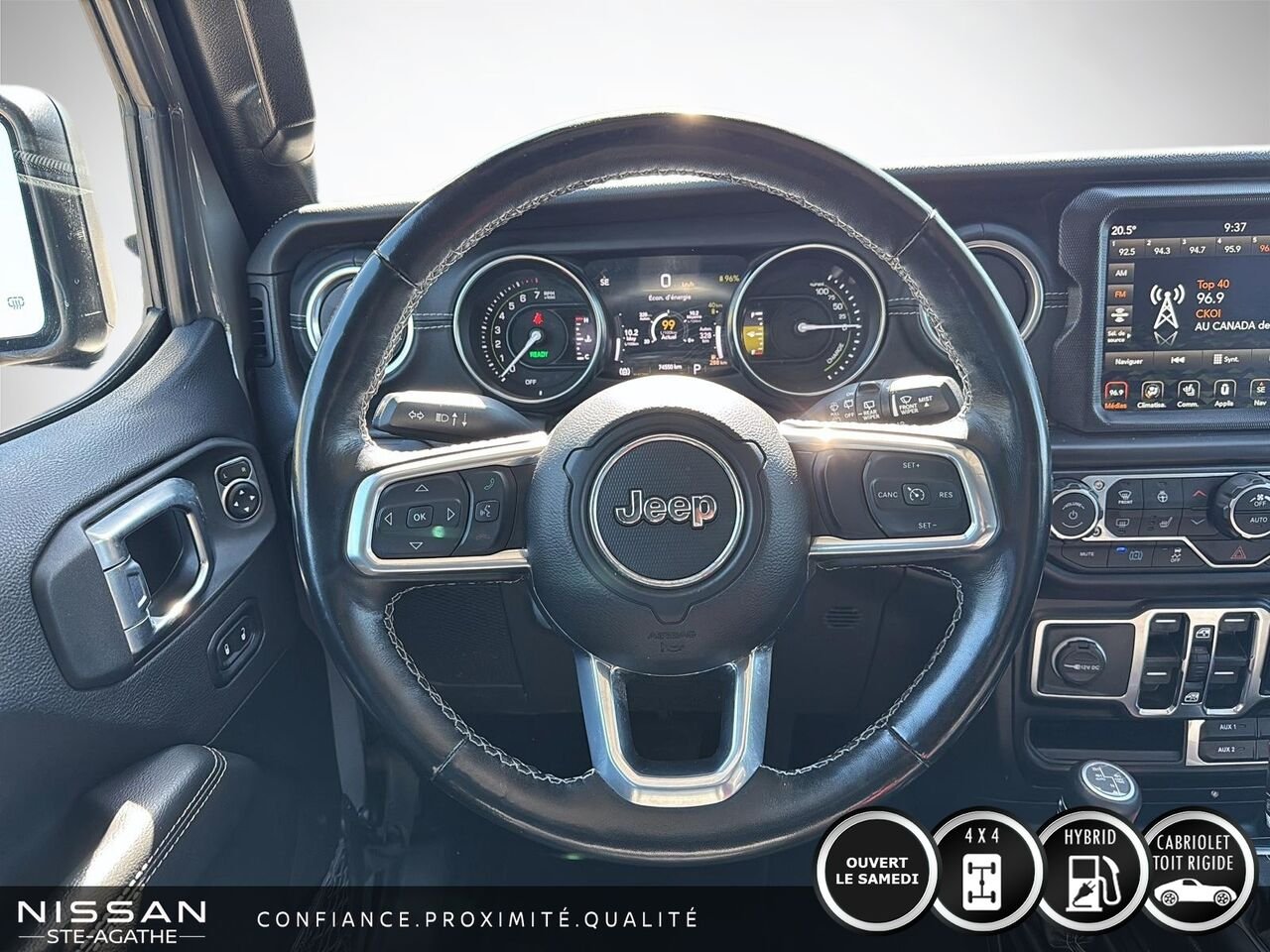 Jeep Wrangler 4xe Unlimited Sahara | 4x4 | CUIR | CARPLAY | 2022 Gris Saint-Jérôme - photo #11