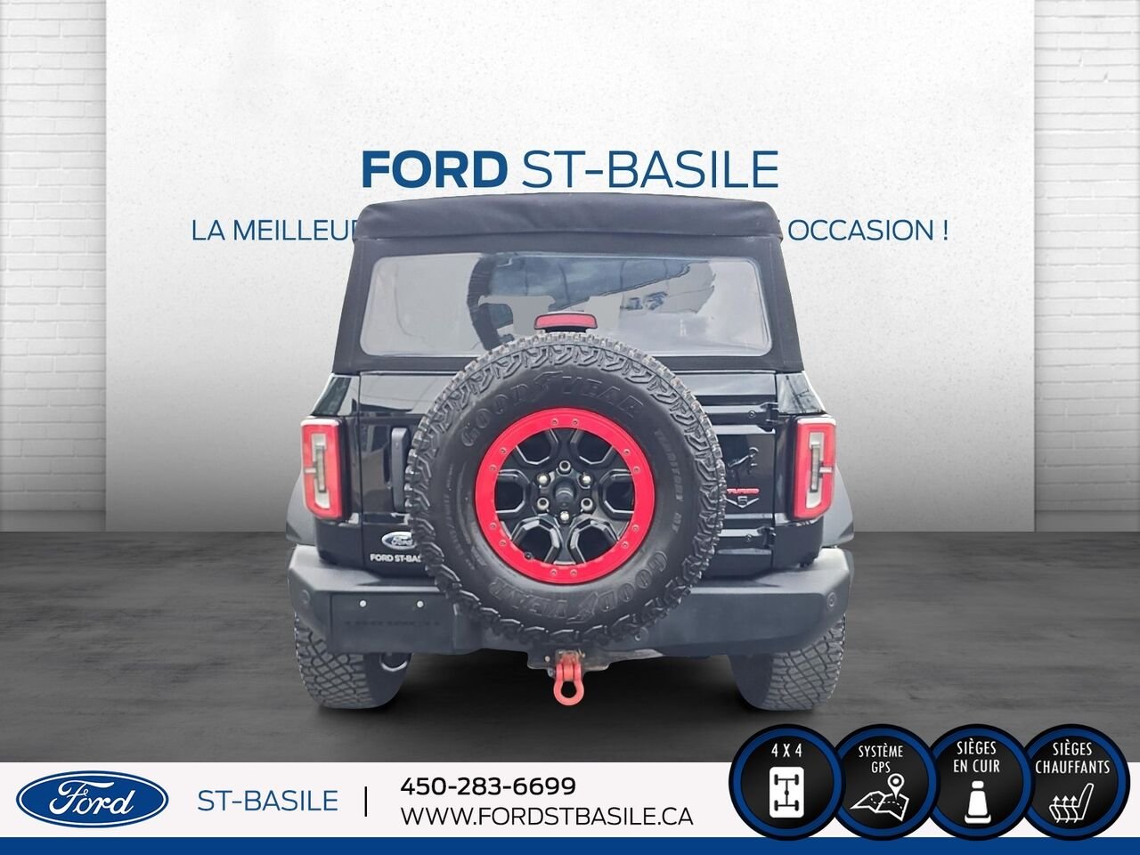 Ford BRONCO 2022 Noir Saint-Basile-le-Grand - photo #6