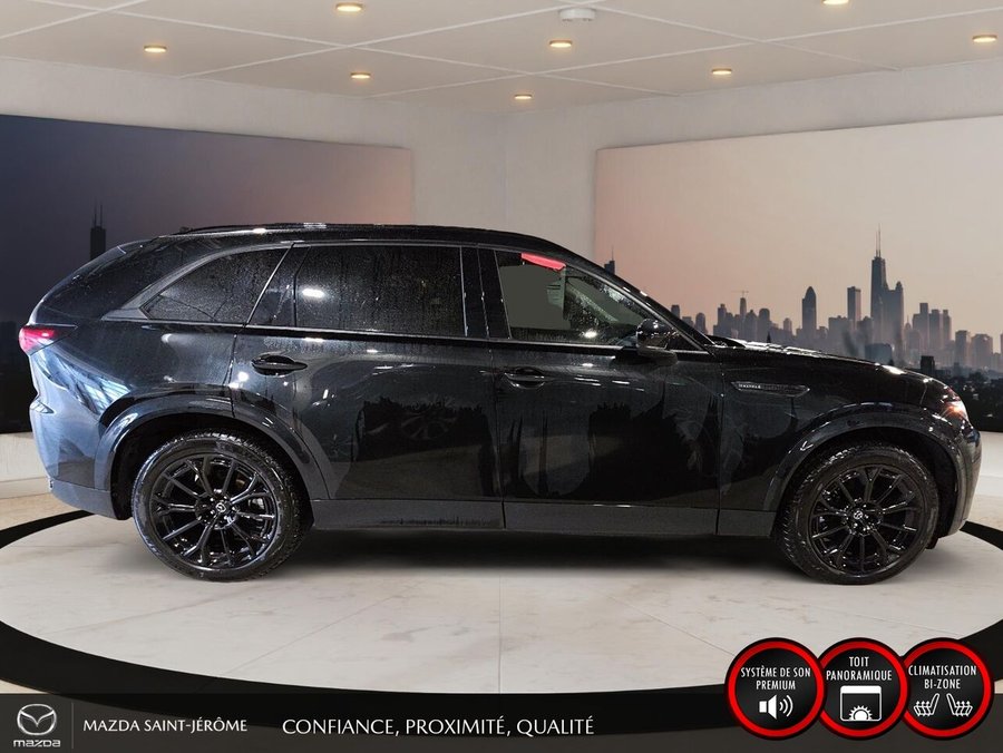 2025 Mazda CX-70 hybride léger GT | TOIT OUVRANT | CUIR | Black