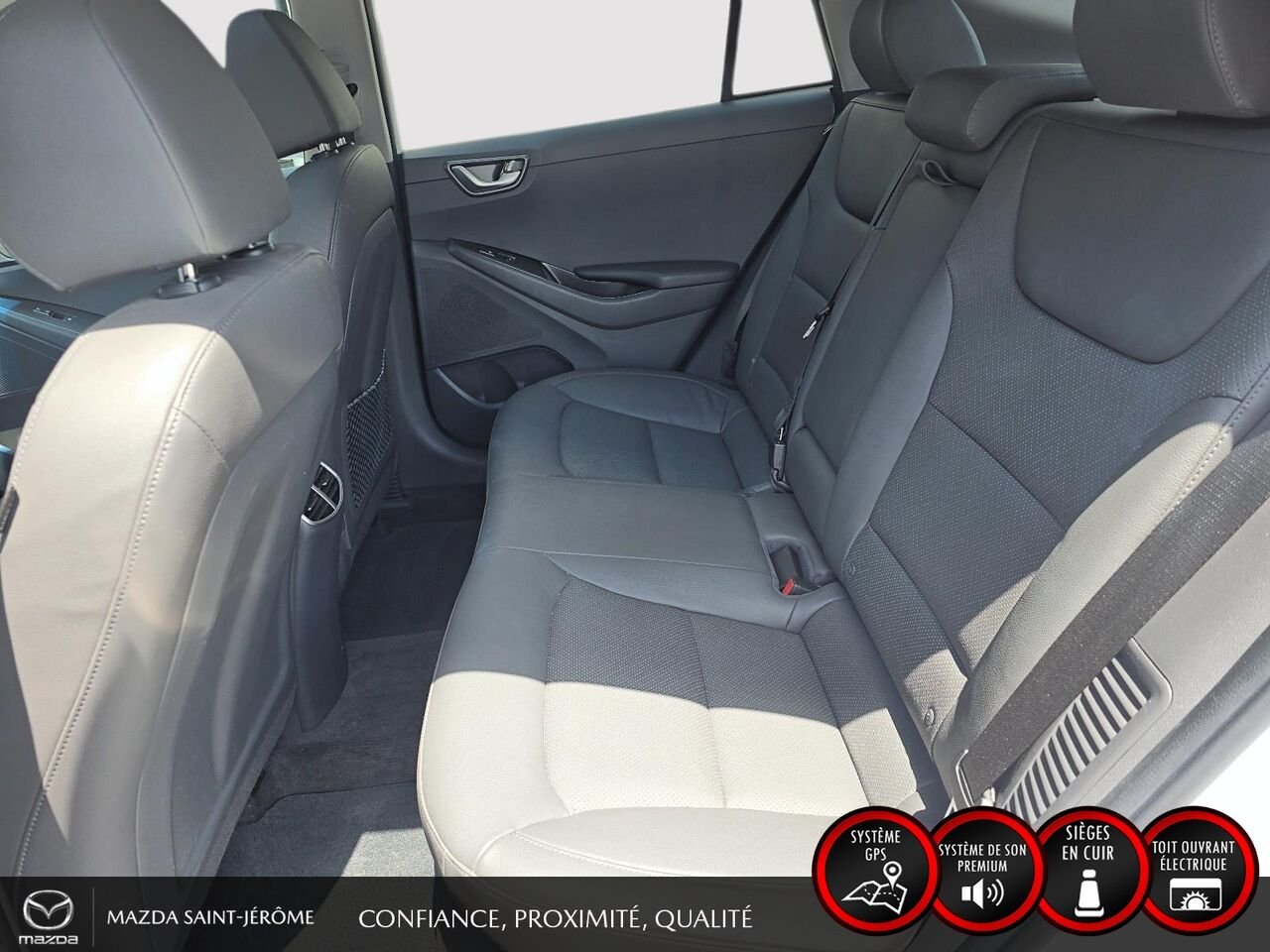 2020 Hyundai Ioniq hybride rechargeable Ultimate | TOIT OUVRANT | CUIR | White Saint-Jérôme - photo #22