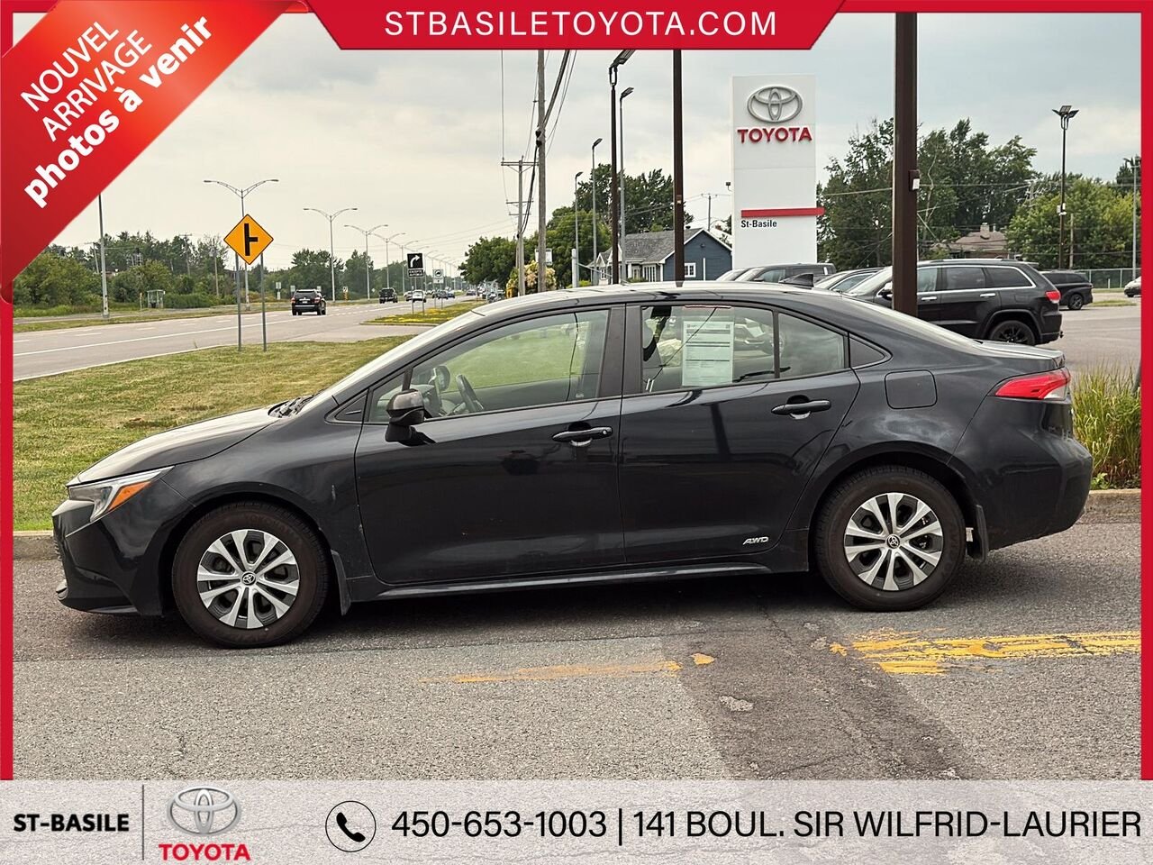 Toyota Corolla Hybride 2023 Noir Saint-Basile-le-Grand - photo #1