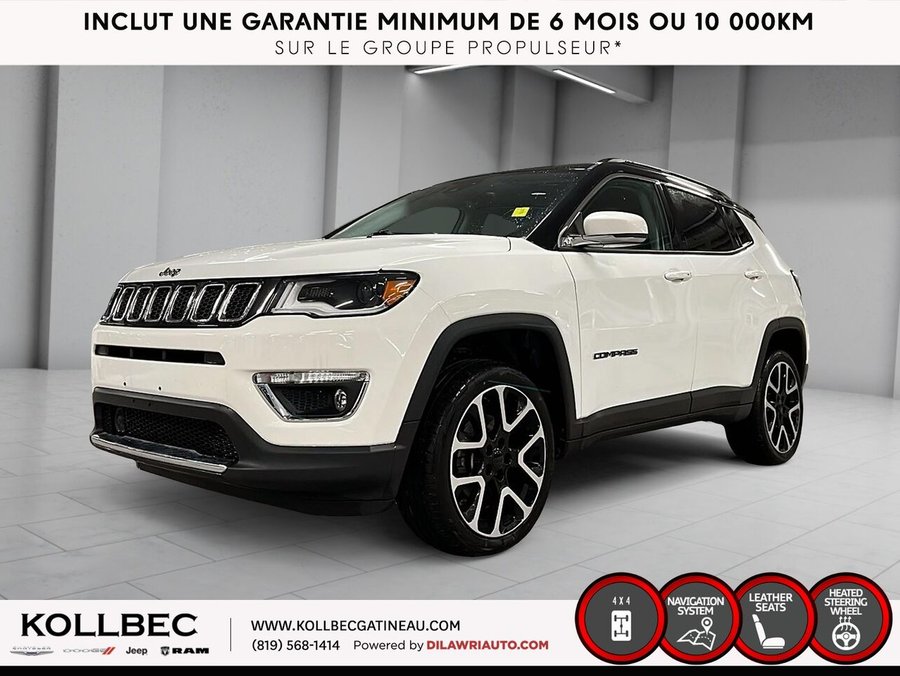 JEEP COMPASS *** UN PROPRIO + CLEAN CARFAX *** 2018 Blanc