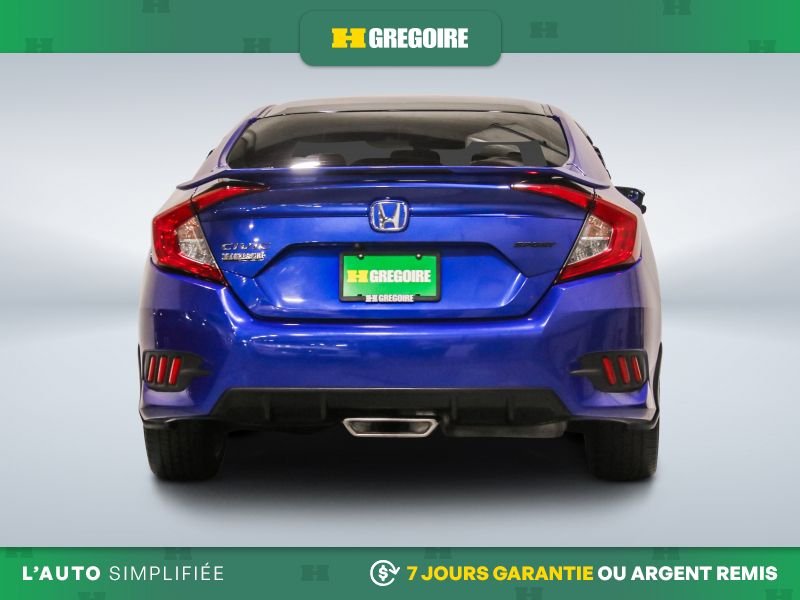 Honda Civic 822259 | Sport AUTO AC CUIR TOIT GR ELECT MAGS CAM RECUL BL 2019 Bleu Laval - photo #7