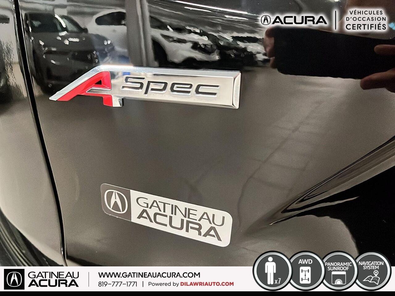 2023 Acura RDX A-Spec SH-AWD Black Gatineau - photo #16