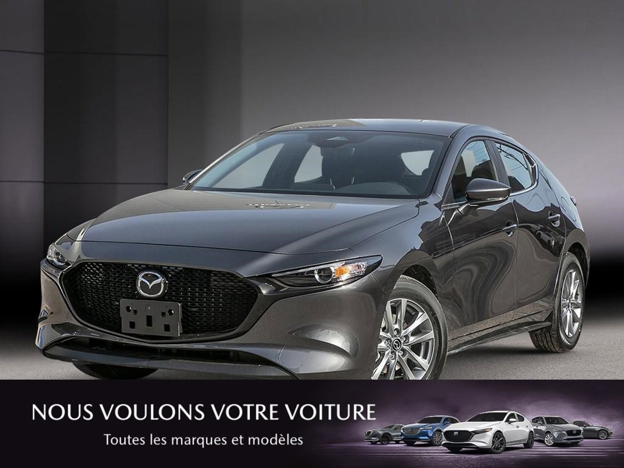2026 Mazda Mazda3 Sport JM1BPAKL1T1889942 Machine Grey Metallic Mirabel - photo #0