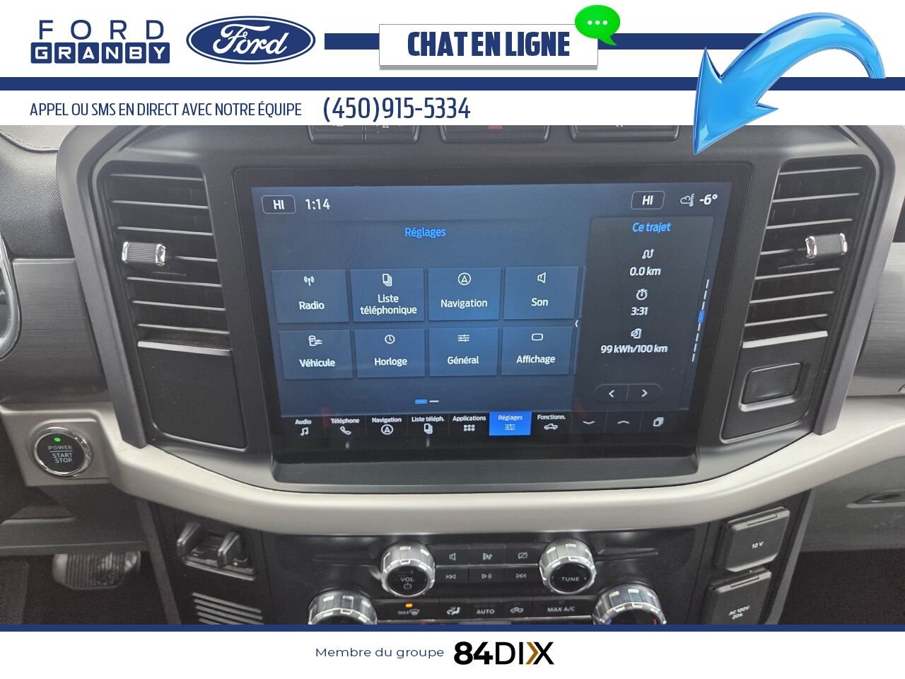 Ford F-150 Lightning 2023 Noir Granby - photo #13