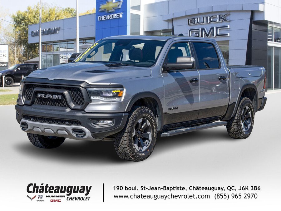Ram 1500 Rebel cabine d'équipe 4x4 caisse de 5 pi 7 po 2023 Gris