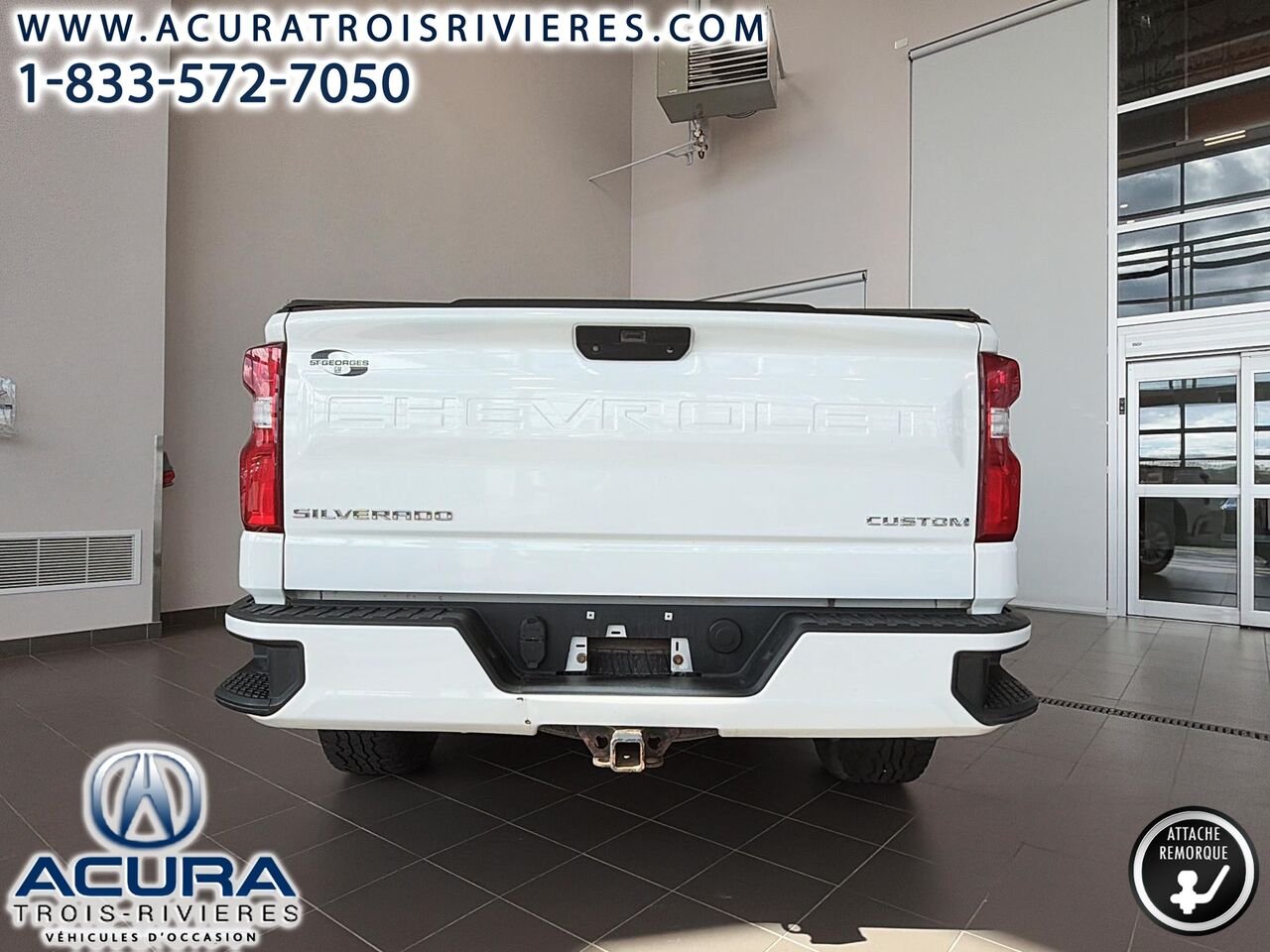 Chevrolet Silverado 1500 CUSTOM BOITE COURTE 2020 Blanc Trois-Rivières - photo #10