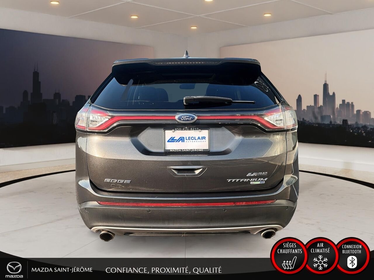 2018 Ford Edge Titanium | TOIT PANORAMIQUE | CUIR | AWD | Grey Saint-Jérôme - photo #6
