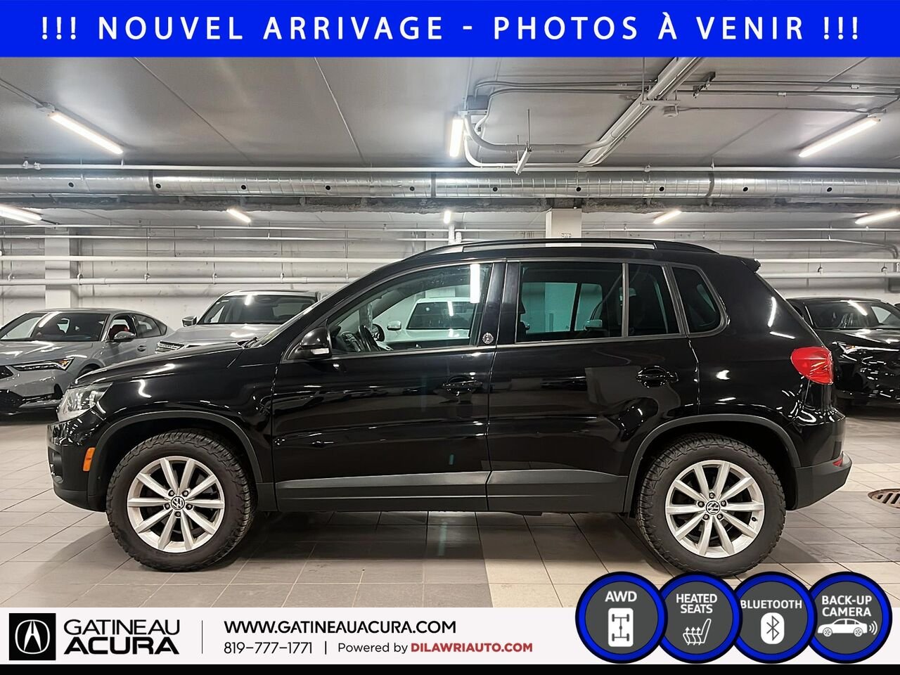 2017 Volkswagen Tiguan Édition Wolfsburg 4MOTION Black Gatineau - photo #7