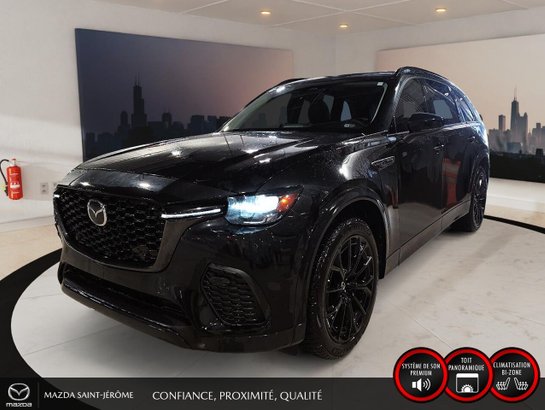 2025 Mazda CX-70 hybride léger GT | TOIT OUVRANT | CUIR | Black