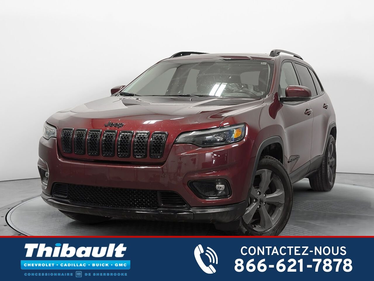 2021 Jeep CHEROKEE 4x4 Altitude 8 Pneus Cuir Toit Pano Red Sherbrooke - photo #0