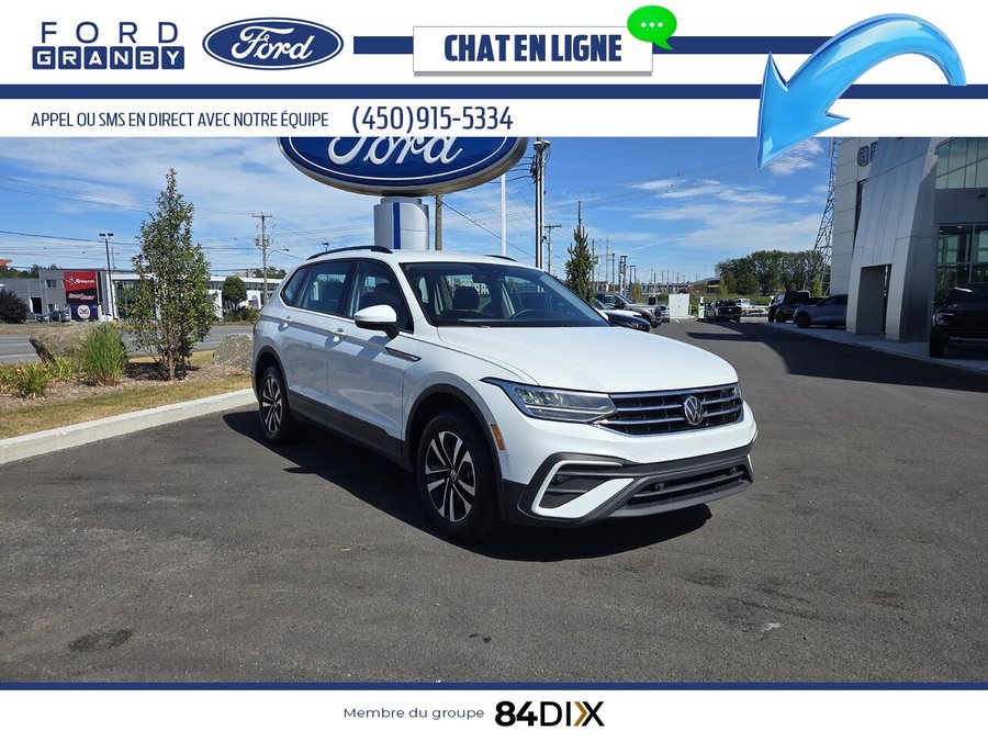 Volkswagen Tiguan Trendline AWD, CAMERA, ANDROID AUTO 2023 Blanc