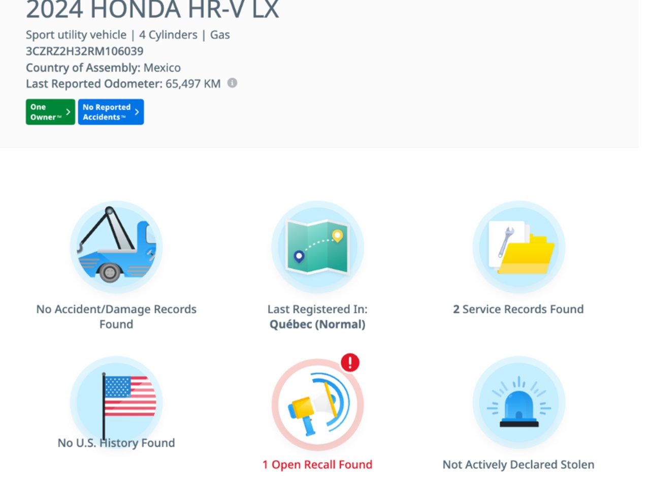 2024 Honda HR-V Black Notre-Dame-des-Prairies - photo #7