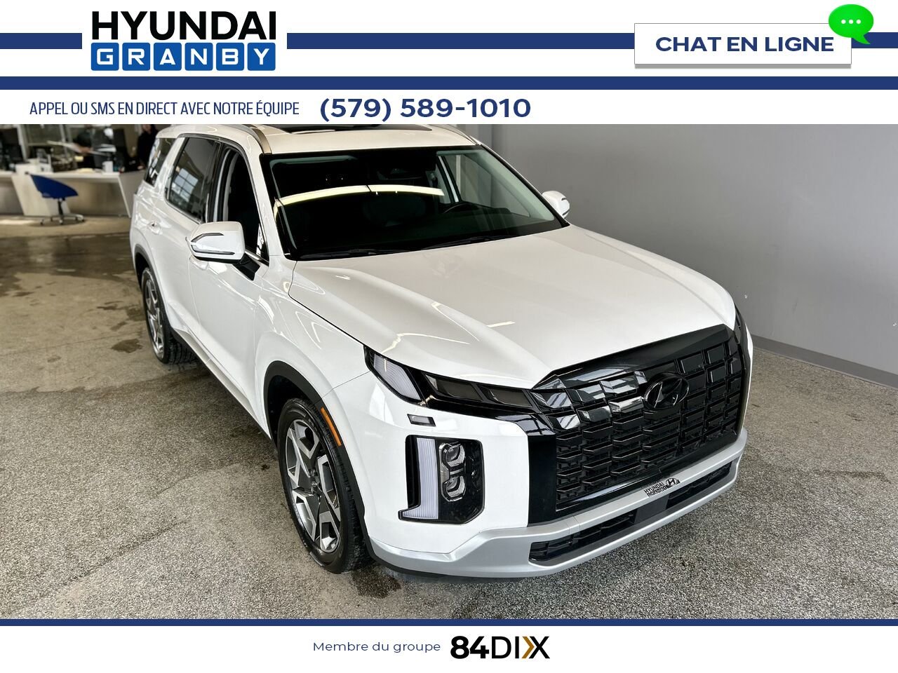 2023 Hyundai Palisade White Granby - photo #1
