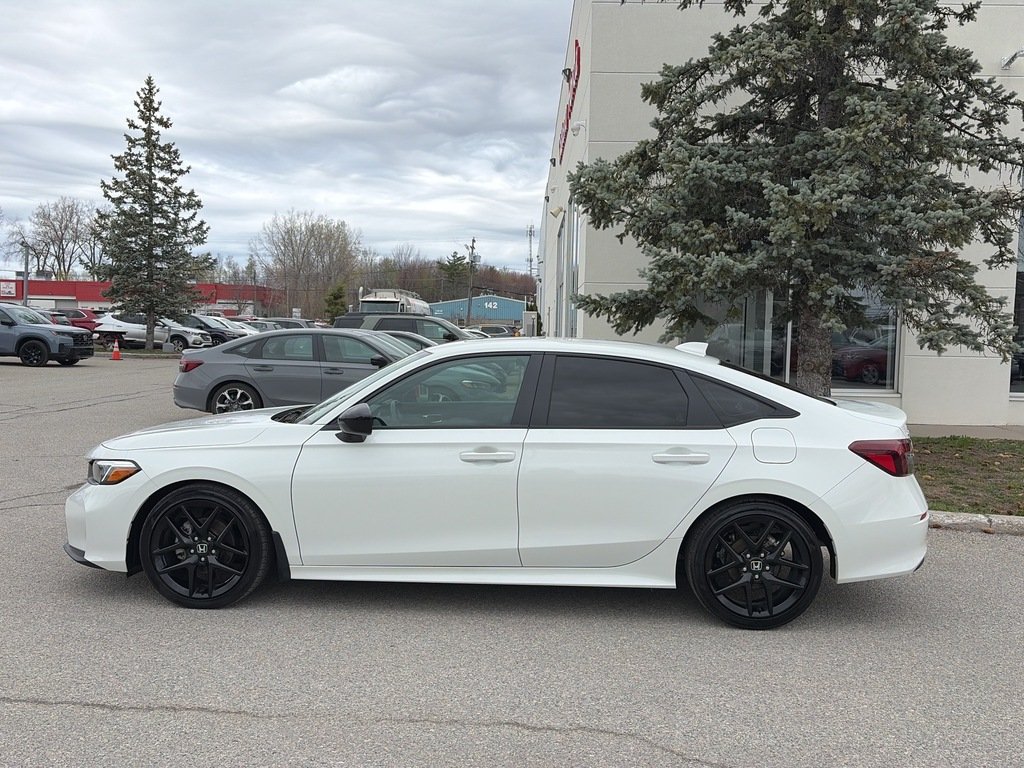 2025 Honda Civic Sedan Sport White Gatineau - photo #2